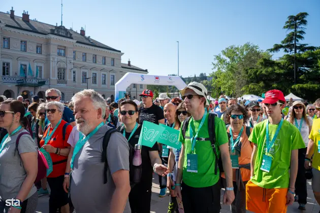 Nova Gorica, Trg Evrope. S tradicionalnim Pohodom prijateljstva in celodnevnim glasbenim dogajanjem ob Trgu Evrope se bo začel Pohod za Evropo. Foto: Jakob Pintar/STA