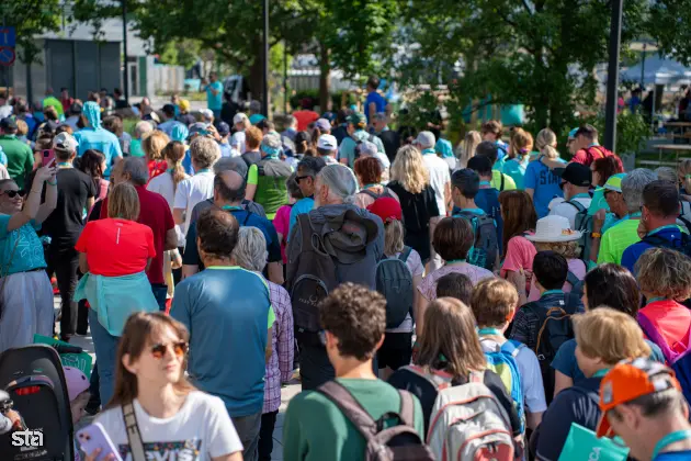 Nova Gorica, Trg Evrope. S tradicionalnim Pohodom prijateljstva in celodnevnim glasbenim dogajanjem ob Trgu Evrope se bo začel Pohod za Evropo. Foto: Jakob Pintar/STA